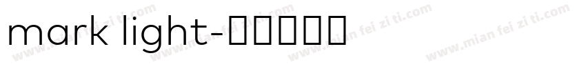 mark light字体转换